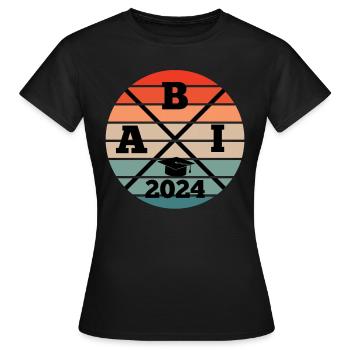 ABI 2024 Abitur Abitur School Leaving Certificate - Women's T-Shirt - black - Front - AI Model Female 172 dark (172cm)