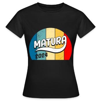 Maturité 2024 Certificat de fin d’études secondaires 2024 - T-shirt Femme - noir - Devant - AI Model Female 172 dark (172cm)