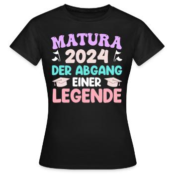Matura 2024 The Departure of a Legend Girl - Women's T-Shirt - black - Front - AI Model Female 172 dark (172cm)