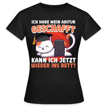 Les diplômés du secondaire ont passé mes A-levels drôle - T-shirt Femme - noir - Devant - AI Model Female 172 dark (172cm)