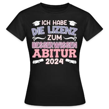High School Graduate License to Cleverly Fuck High School Graduation - Women's T-Shirt - black - Front - AI Model Female 172 dark (172cm)
