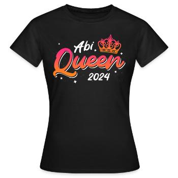 Abitur Queen Abi 2024 diplômés du secondaire drôle - T-shirt Femme - noir - Devant - AI Model Female 172 dark (172cm)