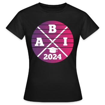 ABI 2024 Abitur Abitur School Leaving Certificate - Women's T-Shirt - black - Front - AI Model Female 172 dark (172cm)