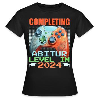 Abitur terminant le niveau en 2024 Diplômé Abitur - T-shirt Femme - noir - Devant - AI Model Female 172 dark (172cm)