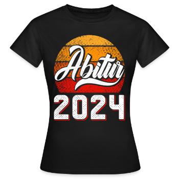 Abitur 2024 Abschluss Abiturient Abi Abiturienten - Frauen T-Shirt - Schwarz - Vorne - AI Model Female 172 dark (172cm)