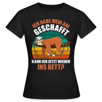 Abiturient Habe Mein Abi Geschafft Abschluss - Frauen T-Shirt - Schwarz - Vorne - AI Model Female 172 dark (172cm)