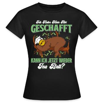 Abiturient Habe Mein Abi Geschafft Abschluss - Frauen T-Shirt - Schwarz - Vorne - AI Model Female 172 dark (172cm)