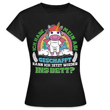 Abiturient Habe Mein Abi Geschafft Abschluss - Frauen T-Shirt - Schwarz - Vorne - AI Model Female 172 dark (172cm)