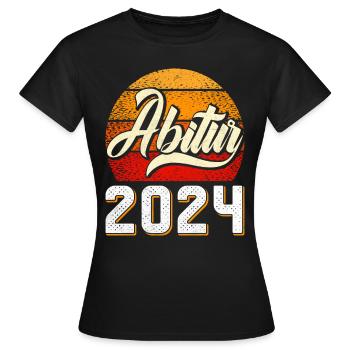 Abitur 2024 Abschluss Abiturient Abi Abiturienten - Frauen T-Shirt - Schwarz - Vorne - AI Model Female 172 dark (172cm)