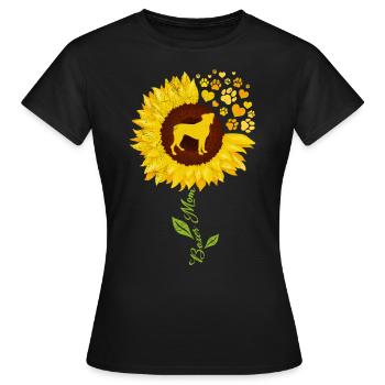 BOXER MAMI Propriétaire d’un chien Boxer allemand - T-shirt Femme - noir - Devant - AI Model Female 172 dark (172cm)