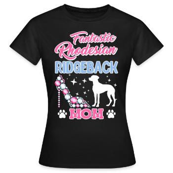 Ridgeback Femme FANTASTIC RHODESIAN RIDGEBACK - T-shirt Femme - noir - Devant - AI Model Female 172 dark (172cm)