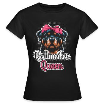 ROTTWEILER QUEEN Rottie Propriétaire Rotti Femmes Rotti - T-shirt Femme - noir - Devant - AI Model Female 172 dark (172cm)