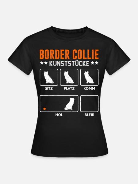 TOURS DE BORDER COLLIE Border Collie - T-shirt Femme - noir