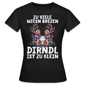 Mon dirndl ne convient plus au dirndl de remplacement - T-shirt Femme - noir - Devant - AI Model Female 172 dark (172cm)