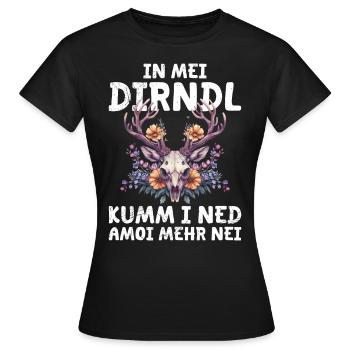Mon dirndl ne convient plus au dirndl de remplacement - T-shirt Femme - noir - Devant - AI Model Female 172 dark (172cm)