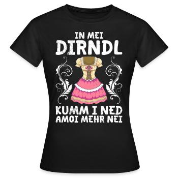 Mon dirndl ne convient plus au dirndl de remplacement - T-shirt Femme - noir - Devant - AI Model Female 172 dark (172cm)