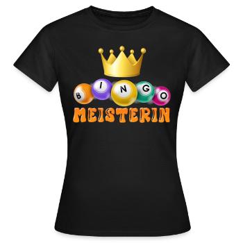BINGO MASTER Bingo Player Bingo Lover - T-shirt Femme - noir - Devant - AI Model Female 172 dark (172cm)