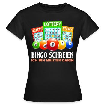 BINGO CRIER JE SUIS UN MAÎTRE DANS CE DOMAINE DRÔLE - T-shirt Femme - noir - Devant - AI Model Female 172 dark (172cm)