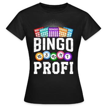 Bingo Player BINGO PRO Bingo Lovers - T-shirt Femme - noir - Devant - AI Model Female 172 dark (172cm)