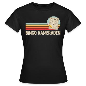 BINGO KAMERADEN Bingo Abende Freunde Bingo - Frauen T-Shirt - Schwarz - Vorne - AI Model Female 172 dark (172cm)