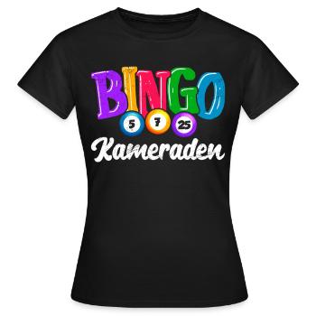 Amateurs de bingo BINGO CAMARADES Bingo drôle - T-shirt Femme - noir - Devant - AI Model Female 172 dark (172cm)