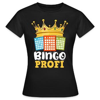 Bingo Player BINGO PRO Bingo Lovers - T-shirt Femme - noir - Devant - AI Model Female 172 dark (172cm)