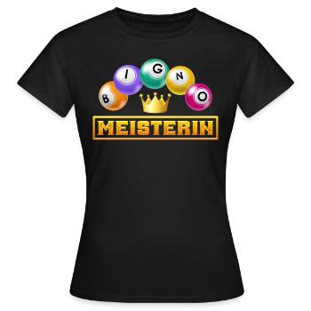 BINGO MASTER Bingo Player Bingo Lover - T-shirt Femme - noir - Devant - AI Model Female 172 dark (172cm)