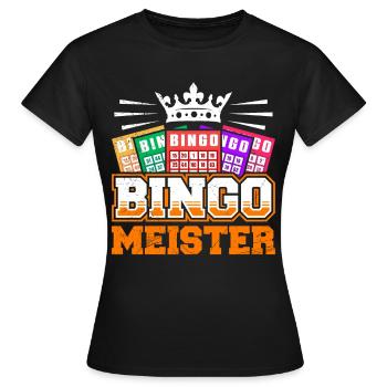 Joueurs de bingo BINGO MASTER Amateurs de bingo - T-shirt Femme - noir - Devant - AI Model Female 172 dark (172cm)