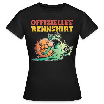 Läufer OFFIZIELLES RENNSHIRT Laufen Lustiges - Frauen T-Shirt - Schwarz - Vorne - AI Model Female 172 dark (172cm)