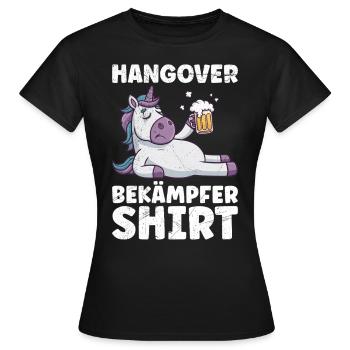 Mallorca HANGOVER BEKÄMPFER SHIRT Lustiges - Frauen T-Shirt - Schwarz - Vorne - AI Model Female 172 dark (172cm)