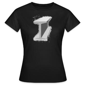 Carrier iron brightly glowing - Women's T-Shirt - black - Front - AI Model Female 172 dark (172cm)