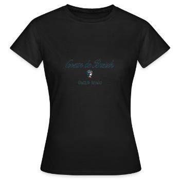 coeur de breizh saint malo corsaire bleu - T-shirt Femme - noir - Devant - AI Model Female 172 dark (172cm)