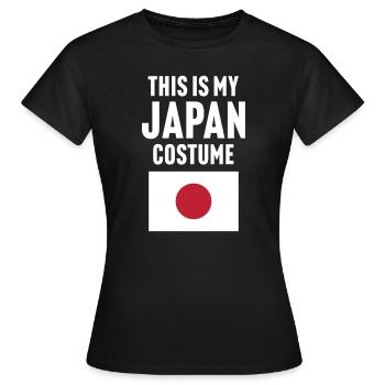 C’est mon costume japonais - T-shirt Femme - noir - Devant - AI Model Female 172 dark (172cm)