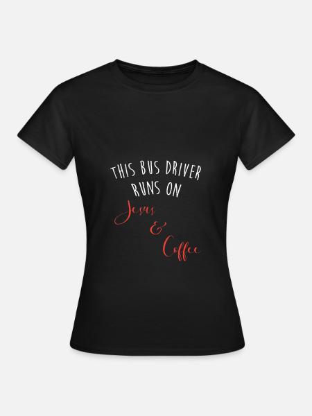 Schulbusfahrer Schulbus - Frauen T-Shirt - Schwarz