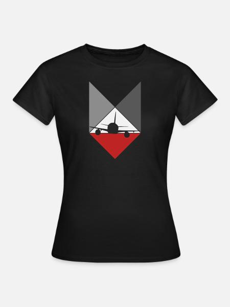 Flugverkehr - Frauen T-Shirt - Schwarz