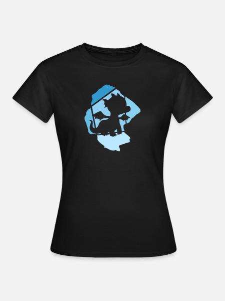 Drache Drachen - Frauen T-Shirt - Schwarz