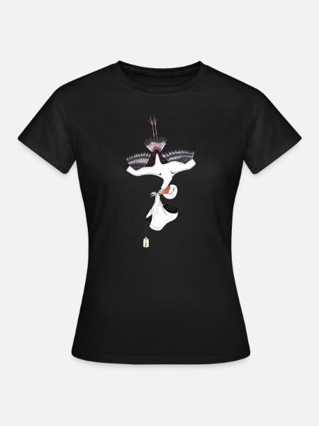 Die Ankunft - Frauen T-Shirt - Schwarz