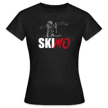 SKIMO Ski Mountaineering Skitournes - T-shirt Femme - noir - Devant - AI Model Female 172 dark (172cm)
