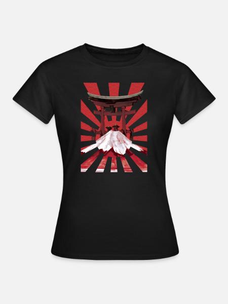 Giappone Arte Giapponese Vintage Streetwear - Maglietta da donna - nero