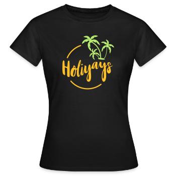 Ferien. Reise. Reise. Ferien. Ausflug. Geschenk - Frauen T-Shirt - Schwarz - Vorne - AI Model Female 172 dark (172cm)