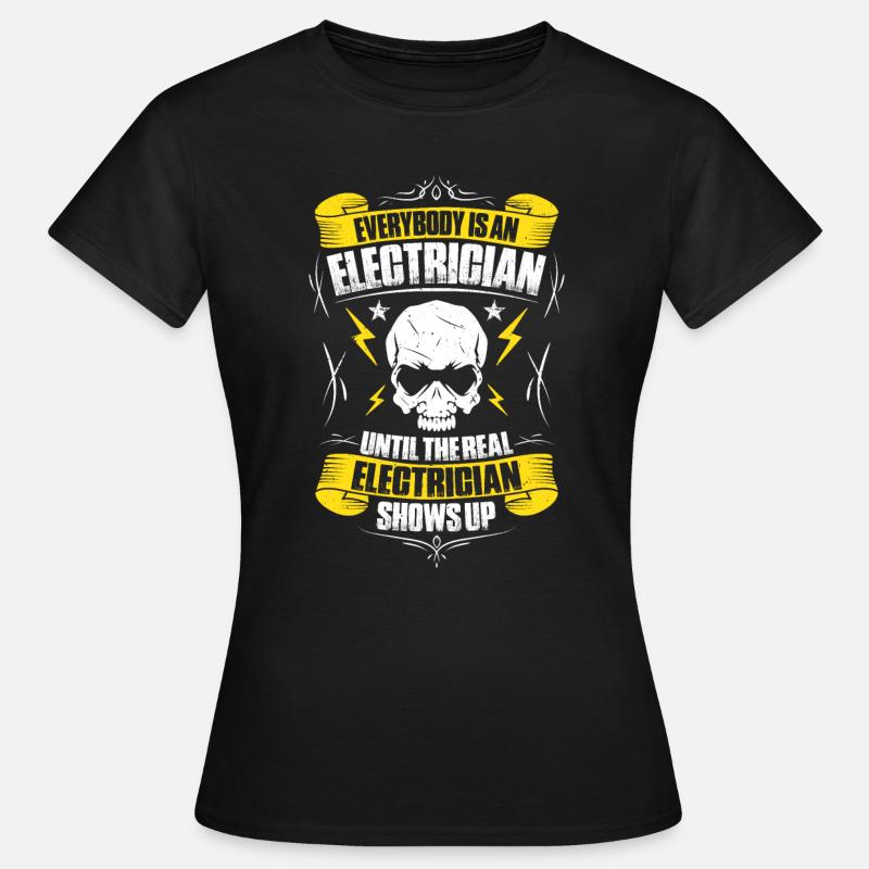 Electronics technician electrician electrician - Women's T-Shirt - black