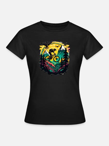 Mountain Bike BMX MTB Bike Street Trial Outdoor - Women's T-Shirt - black