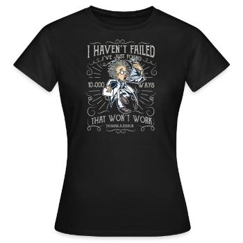 Verrueckter Wissenschaftler mad scientist - Frauen T-Shirt - Schwarz - Vorne - AI Model Female 172 dark (172cm)