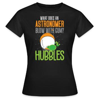 Drôle de voyage dans l'espace disant - T-shirt Femme - noir - Devant - AI Model Female 172 dark (172cm)