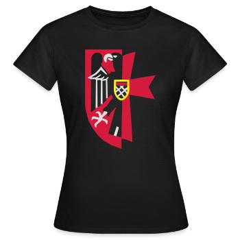 Manteau de Sudètes - T-shirt Femme - noir - Devant - AI Model Female 172 dark (172cm)