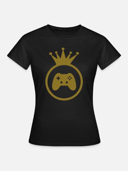 Gamer / Gaming - Frauen T-Shirt - Schwarz