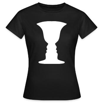 Qu’est-ce que c’est? - T-shirt Femme - noir - Devant - AI Model Female 172 dark (172cm)