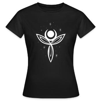 Goddess Moon Goddess Trinity Triquetra - Women's T-Shirt - black - Front - AI Model Female 172 dark (172cm)