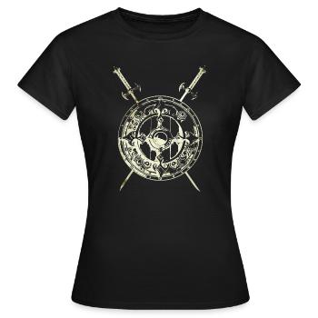 Heroic fantasy - Women's T-Shirt - black - Front - AI Model Female 172 dark (172cm)