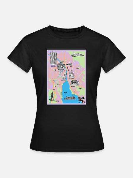 Stadt Zürich - Frauen T-Shirt - Schwarz